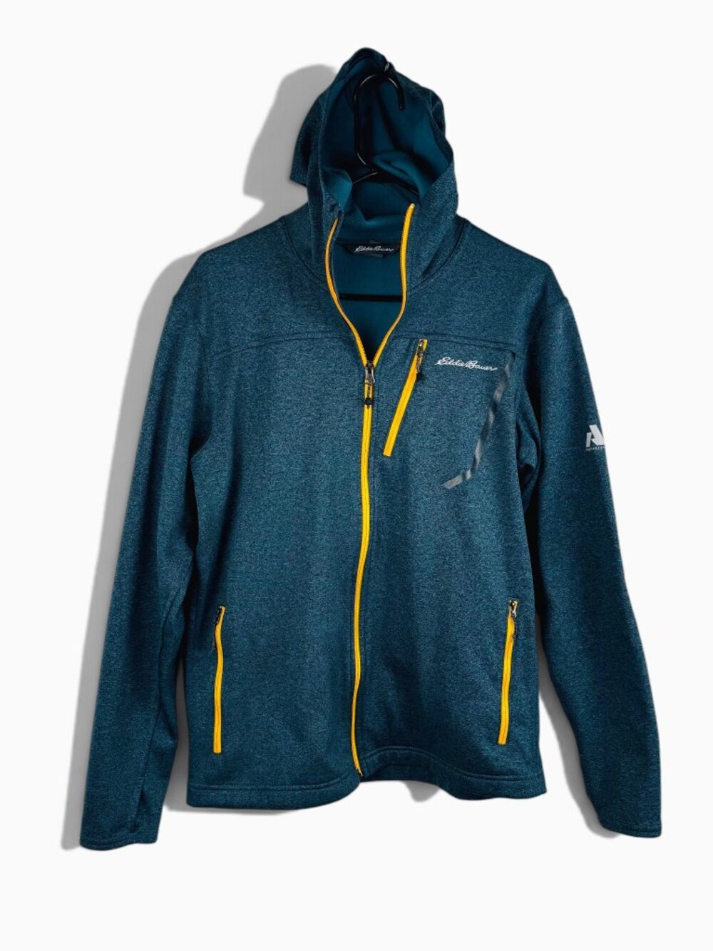 Eddie Bauer First Ascent Full-Zip Hooded Stretch Jacket Blue Medium Hiking